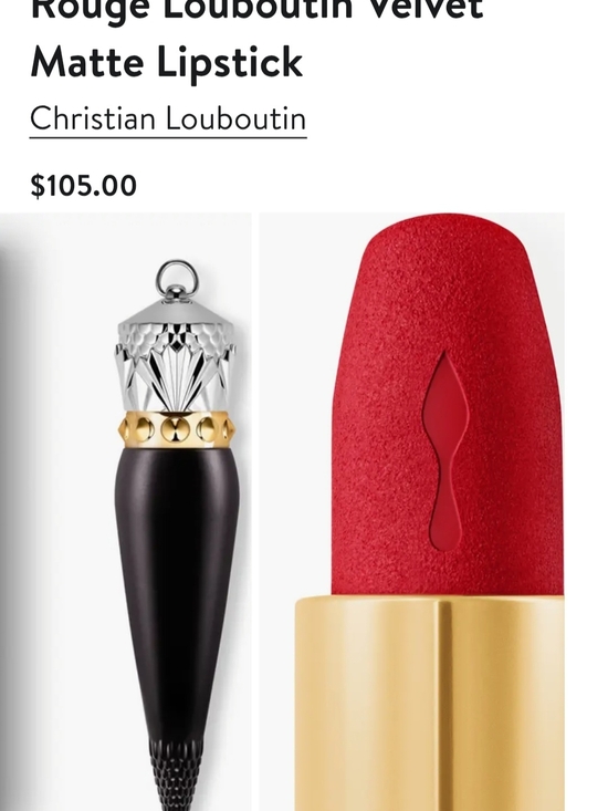 Christian Louboutin Other - ⚠️sale⚠️Christian Louboutin Velvet Matte Lipstick